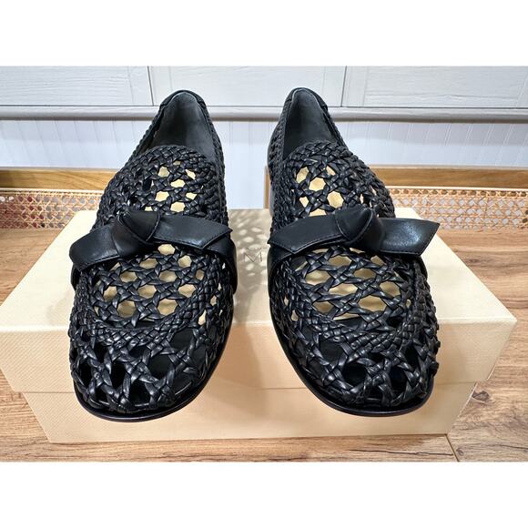 Alexandre Birman Clarita Basketry Loafer Black Sz 7 US 37 EU NIB Casual Elegance - Picture 6 of 15